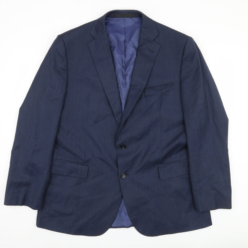 Marks and Spencer Men's Blue Wool Blazer 44 R