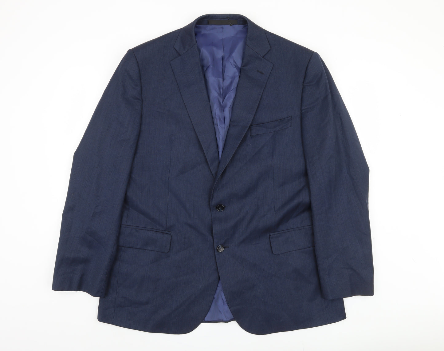 Marks and Spencer Men's Blue Wool Blazer 44 R