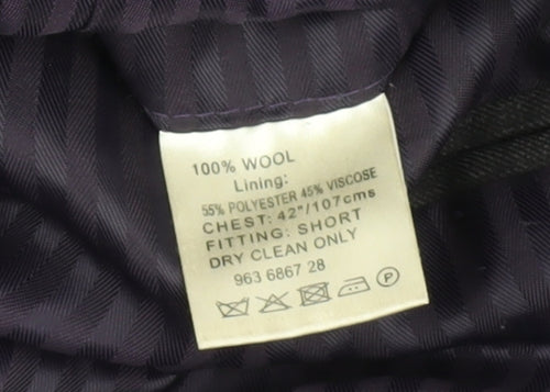 Savoy Taylors Guild Men's Grey Blazer 42 Short Classic