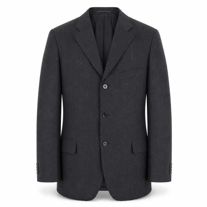 Confitalia Men's Black Blazer, Size 40, Elegant Business Wear
