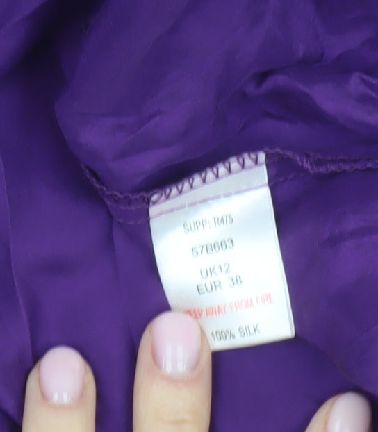 Oli Women's Purple Silk Camisole Tank Top Size 12