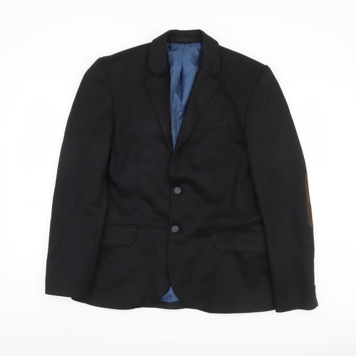 River Island Men's Black Jacket Blazer M