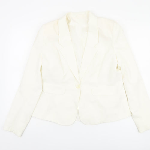 Dorothy Perkins Women's White Blazer Size 16