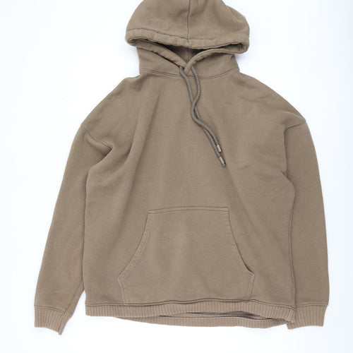 Zara Men's Medium Brown Pullover Hoodie