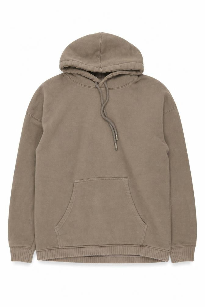 Front view of Zara Men's Medium Brown Pullover Hoodie