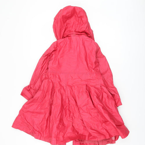 Jasper Conran Girls Red Hooded Coat, Size 6 Years
