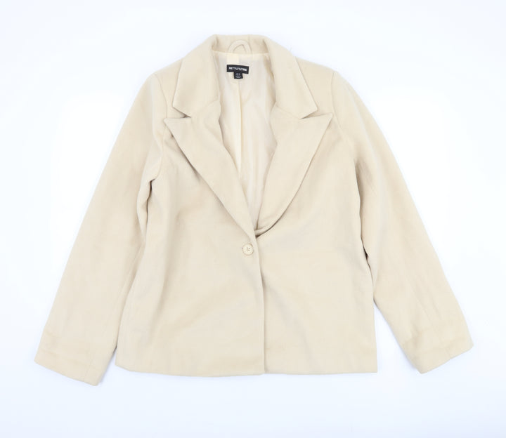 PrettyLittleThing Women's Beige Blazer, Size 10