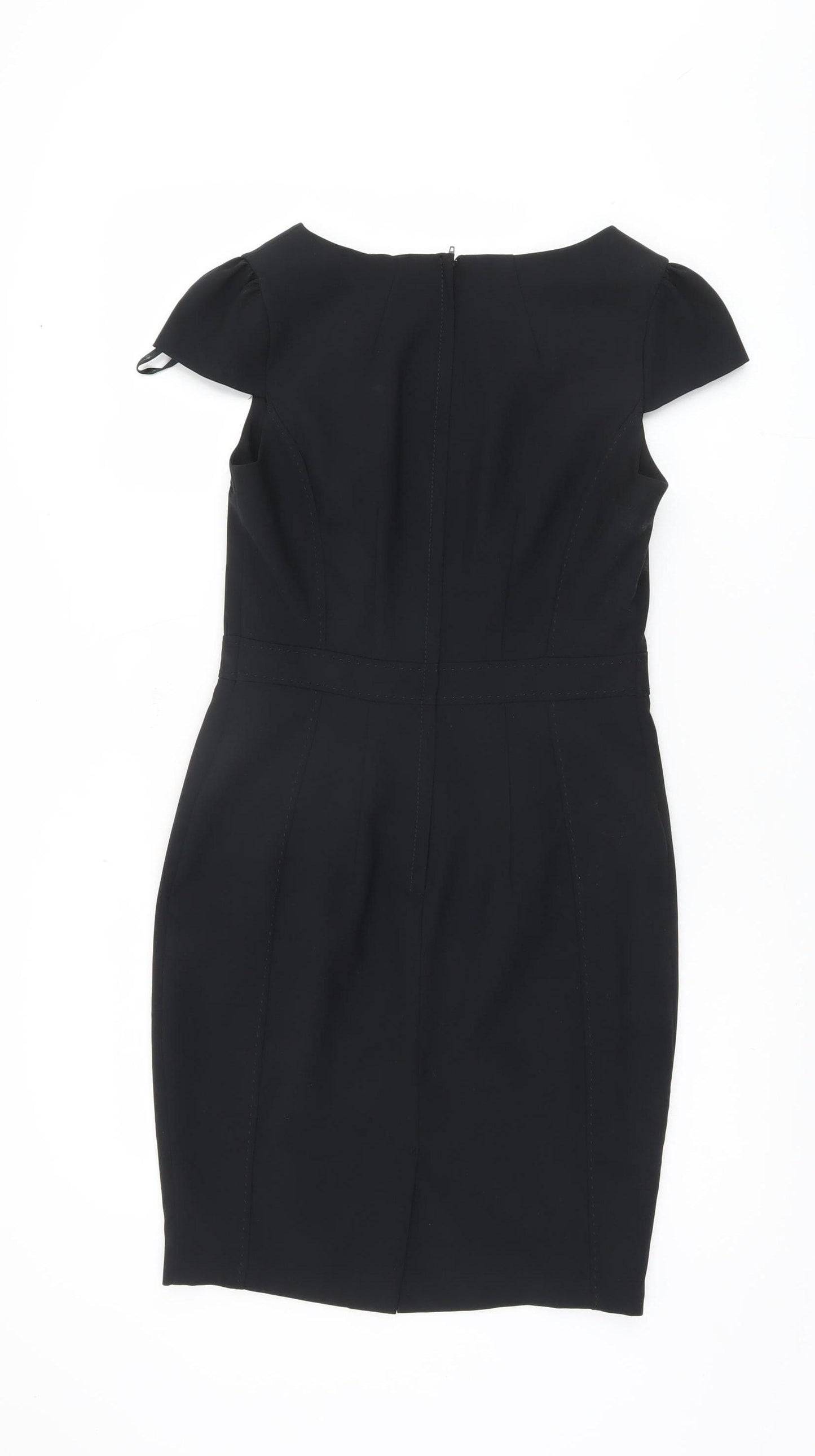 New Look Women's Black Sheath Dress, Size 10, Business Elegance