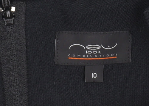 New Look Women's Black Sheath Dress, Size 10, Business Elegance