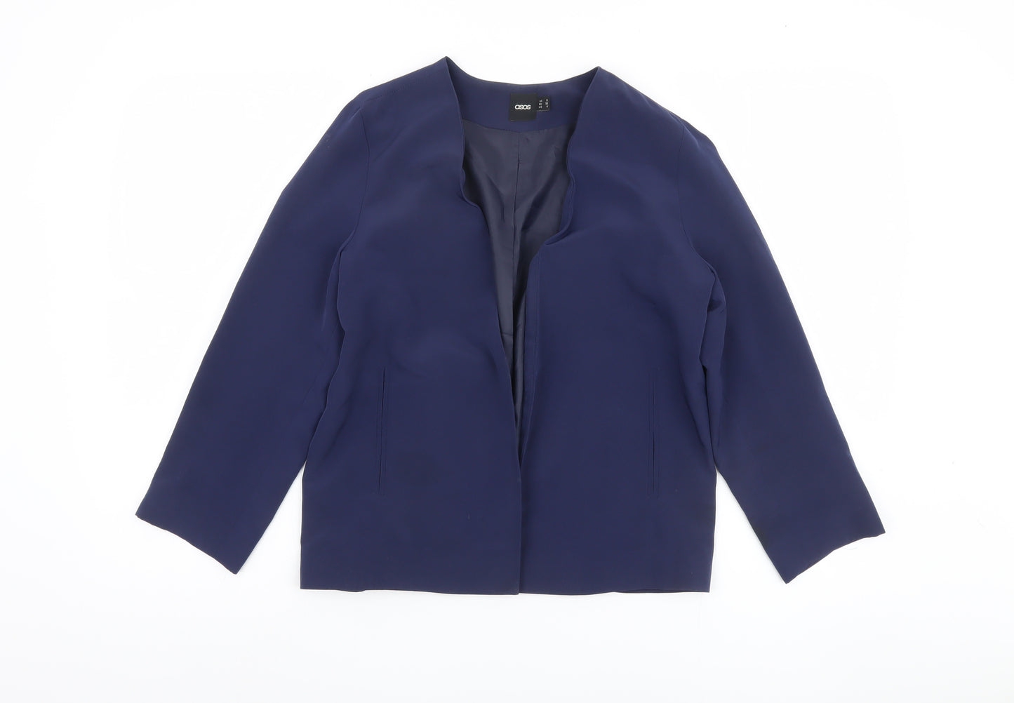 ASOS Women's Blue Blazer Size 8 Regular Fit