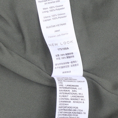 New Look Green Women's Jacket Size 16