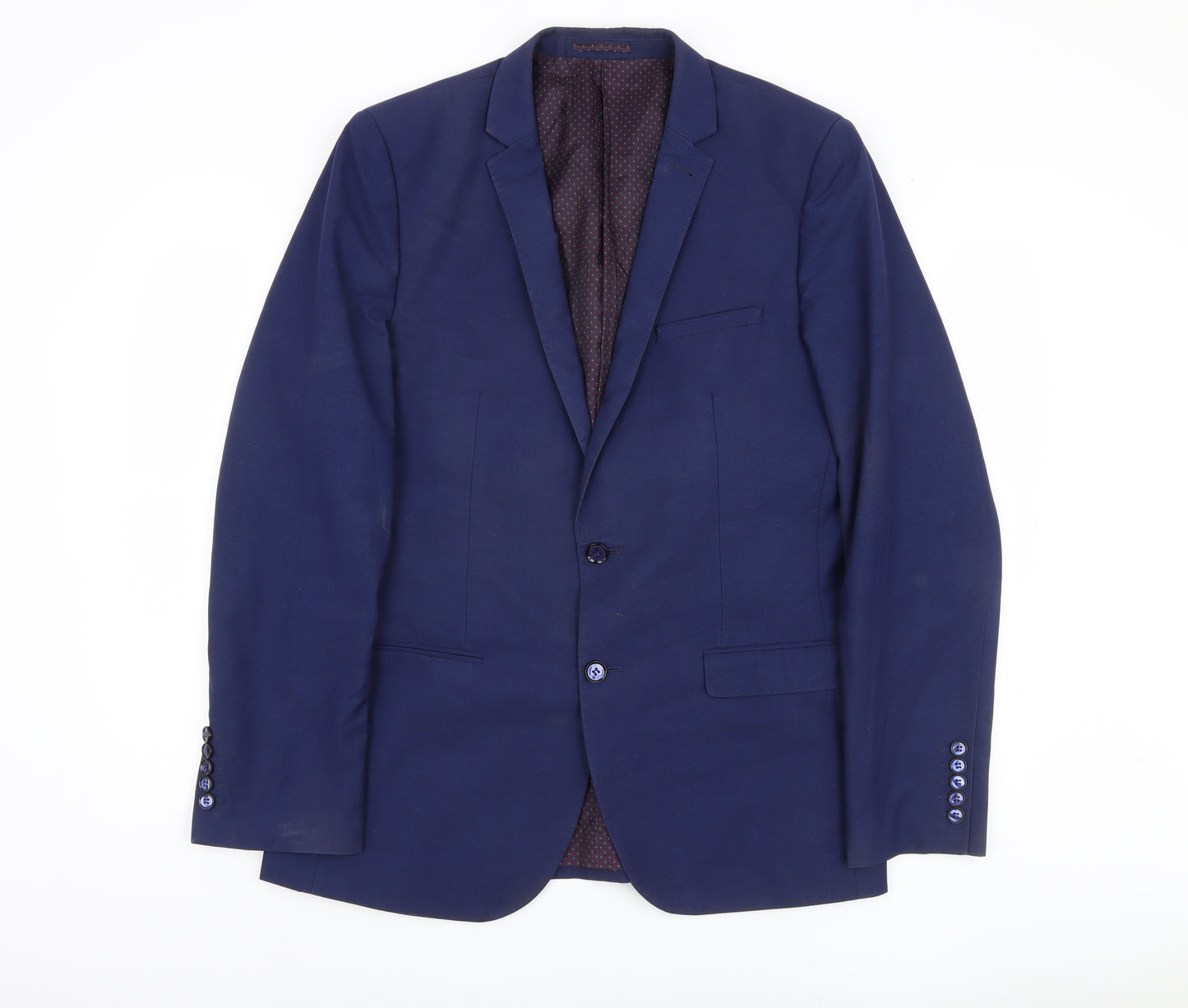 Harry Brown Men's Blue Slim Fit Blazer, 42L