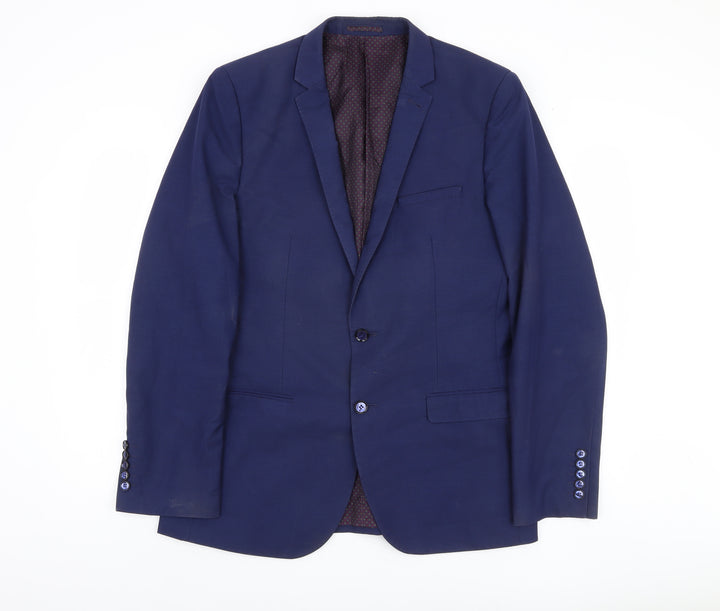 Harry Brown Men's Blue Slim Fit Blazer, 42L