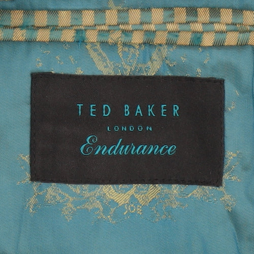 Ted Baker Men's Blue Long Blazer Jacket 40L