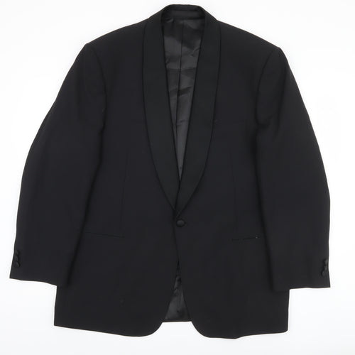 Marks and Spencer Men's Black Medium Blazer with Shawl Lapel