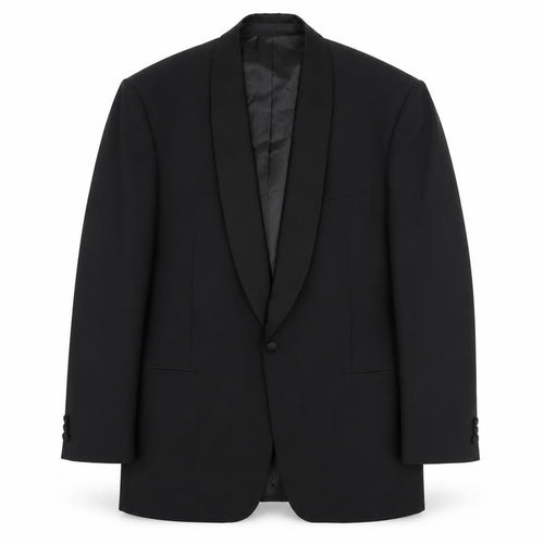 Marks & Spencer Men's Black Medium Blazer with Shawl Lapel