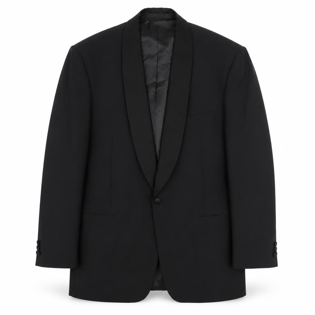 Marks & Spencer Men's Black Medium Blazer with Shawl Lapel