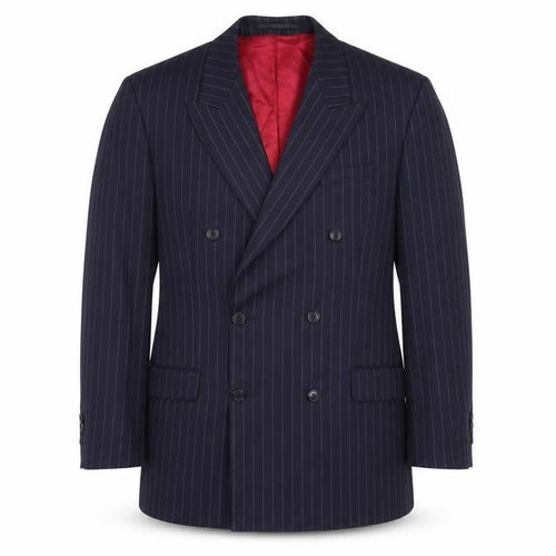 Empire Mills Men's Navy Striped Wool Blazer 40R