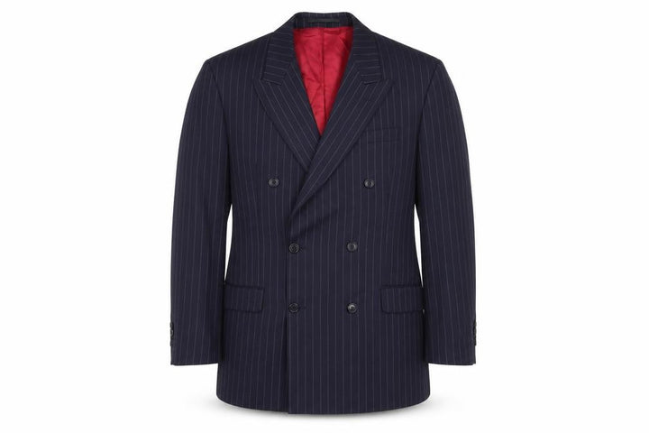Empire Mills Men's Navy Striped Wool Blazer 40R