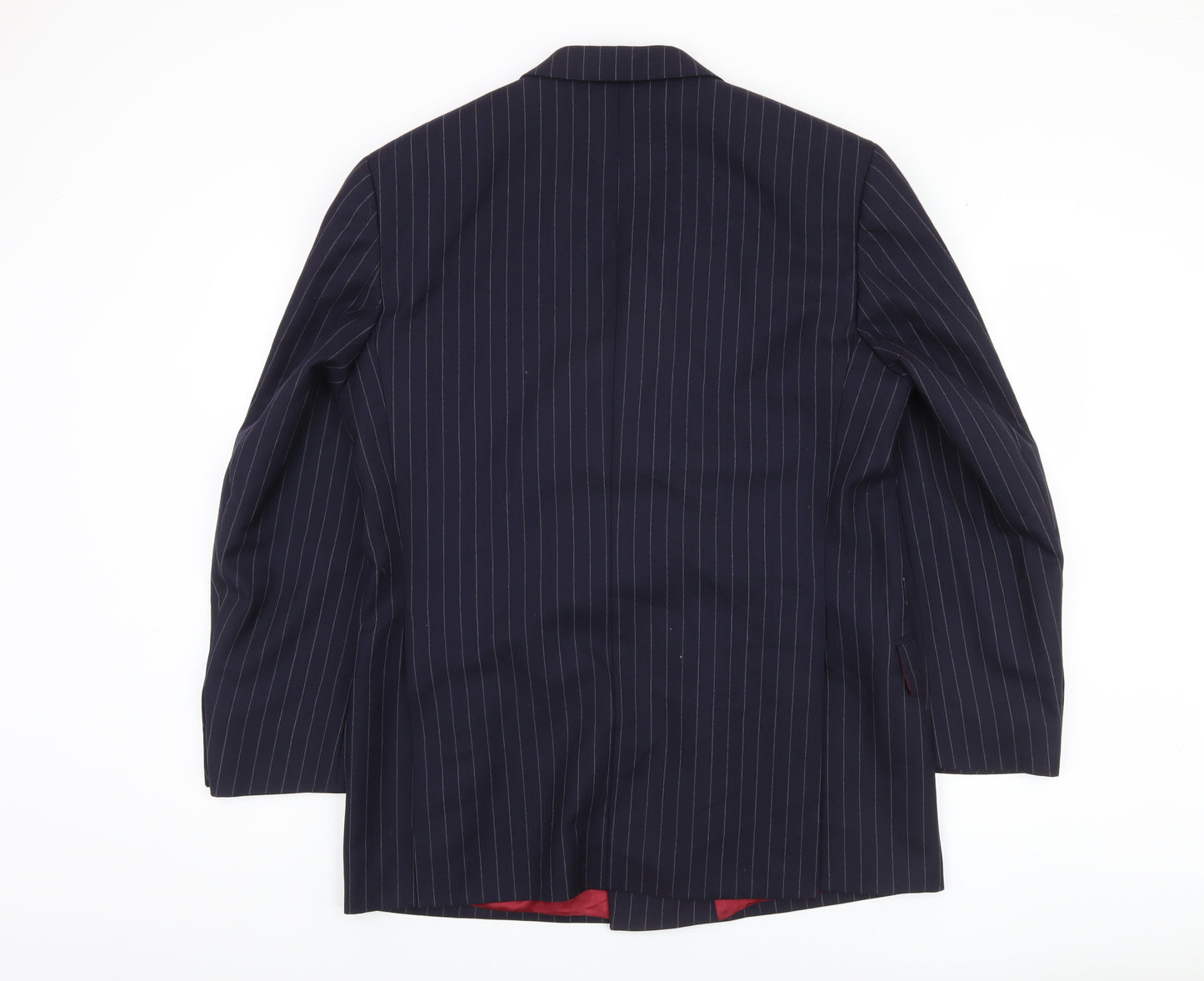 Empire Mills Men's Navy Striped Wool Blazer 40R