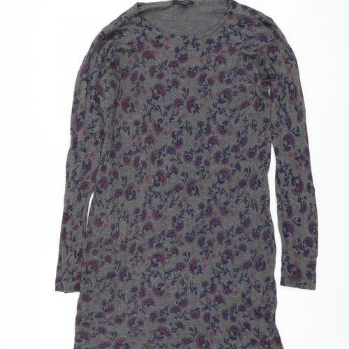 Esmara Women's Grey Floral Pullover Jumper Size 14