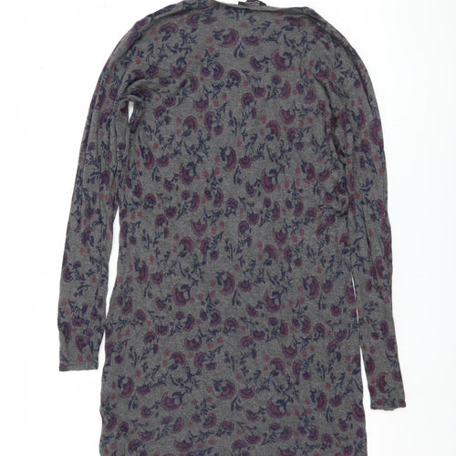 Esmara Women's Grey Floral Pullover Jumper Size 14