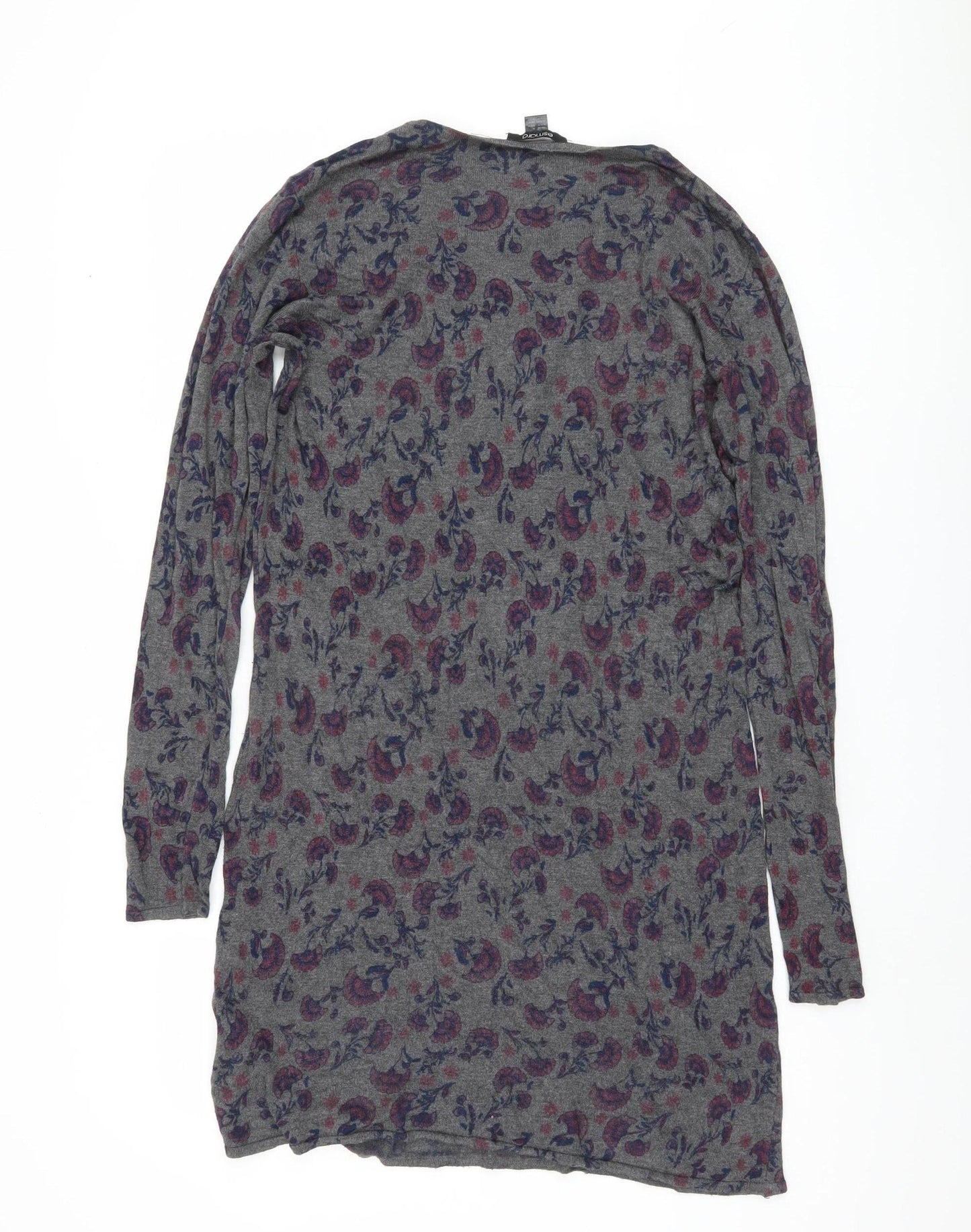 Esmara Women's Grey Floral Pullover Jumper Size 14