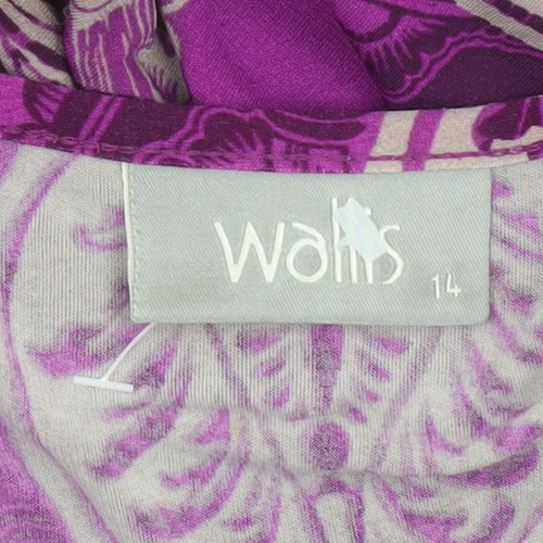 Wallis Women's Multicoloured Geometric Top, Size 14