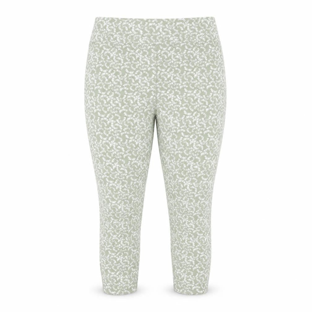Front view of Bonmarché Women’s Green Leggings, size UK 12