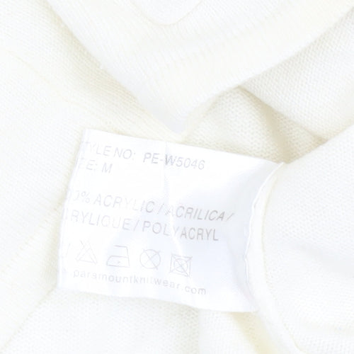 Paramour Ivory Women's Medium Cardigan, Embroidered