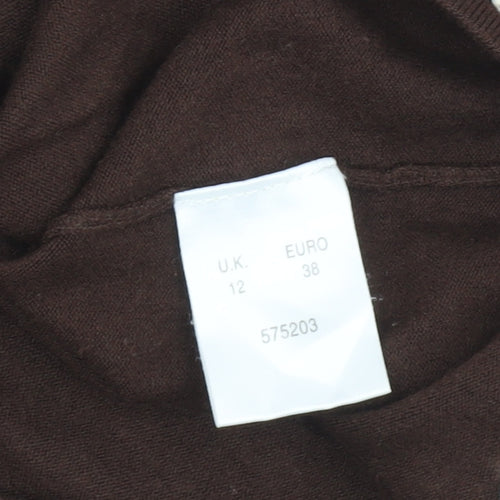 Alex & Co. Brown Women's V-Neck Cardigan Size 12