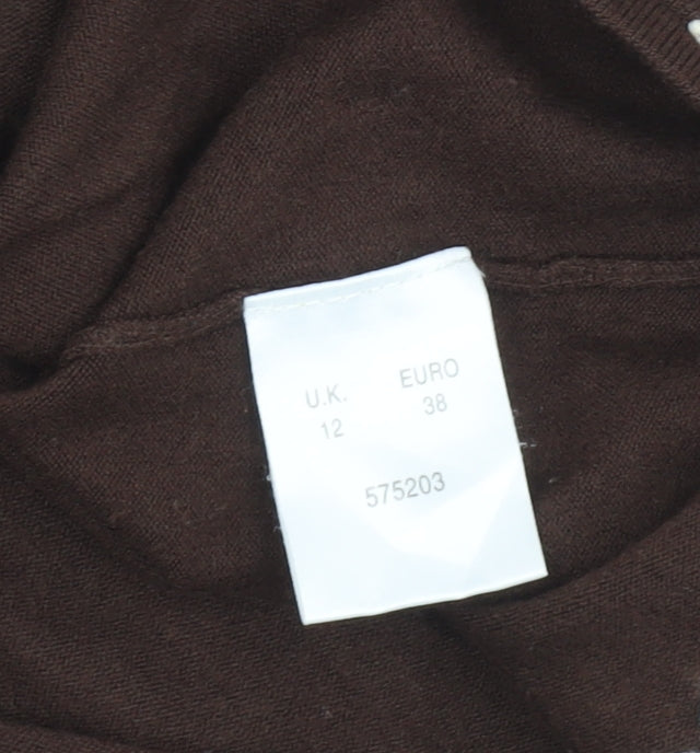 Alex & Co. Brown Women's V-Neck Cardigan Size 12