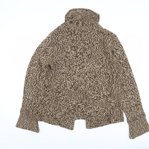 Wallis Women's Brown Cardigan M Button Accent