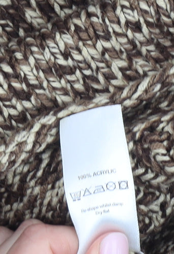 Wallis Women's Brown Cardigan M Button Accent
