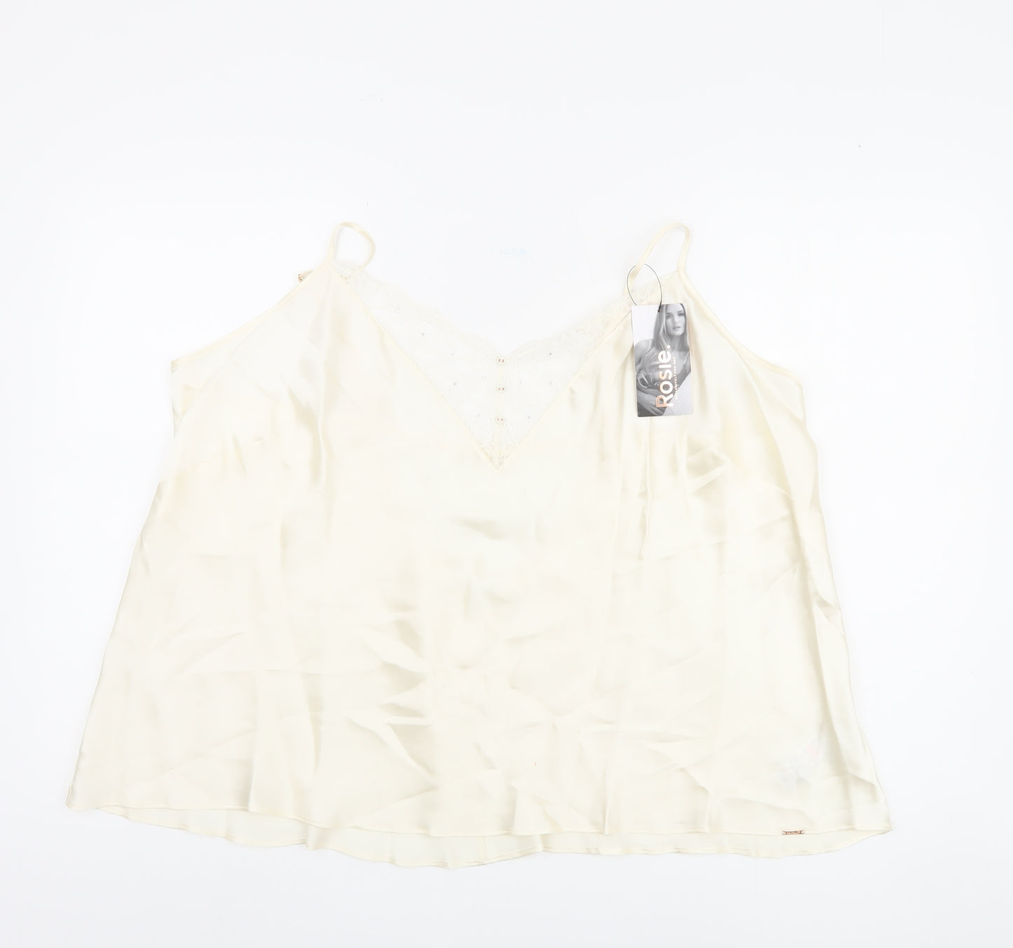 Marks and Spencer Women's Ivory Silk Camisole Size 22