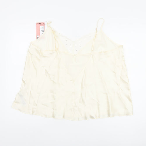 Marks and Spencer Women's Ivory Silk Camisole Size 22