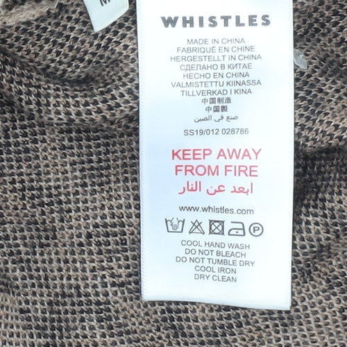 Whistles Women's Beige Animal Print Pullover M