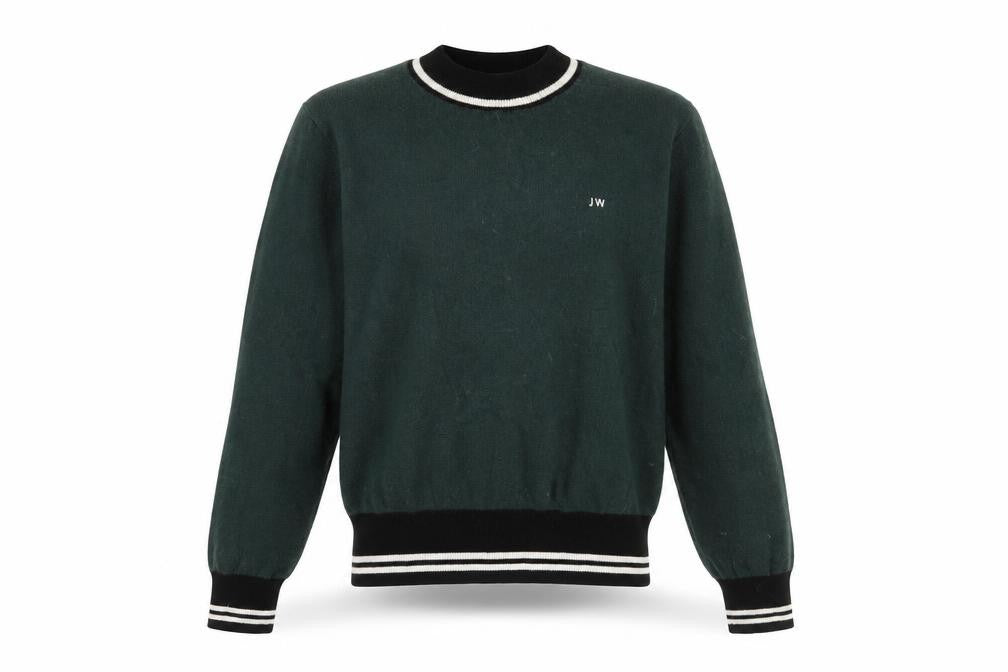 Front view of Jack Wills Women's Green Crew Neck jumper, size 12