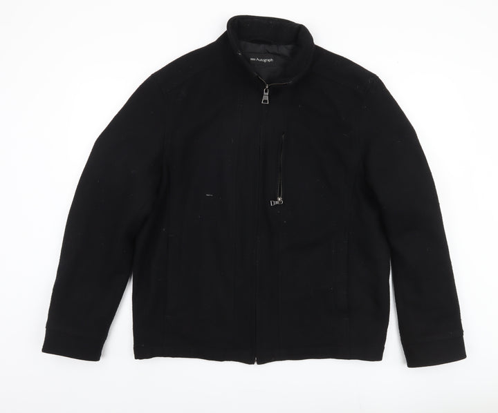 Marks and Spencer Men's Black Medium Wool Jacket