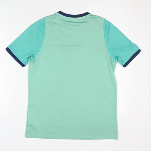 JAKO Boys Green Active T-Shirt, Crew Neck, 14 Years