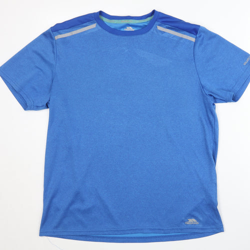 Trespass Men's Blue T-Shirt, Size M, Crew Neck, Quick Dry