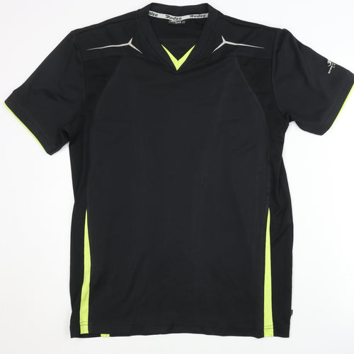 Rodeo Men's Black Athletic T-Shirt, Size L