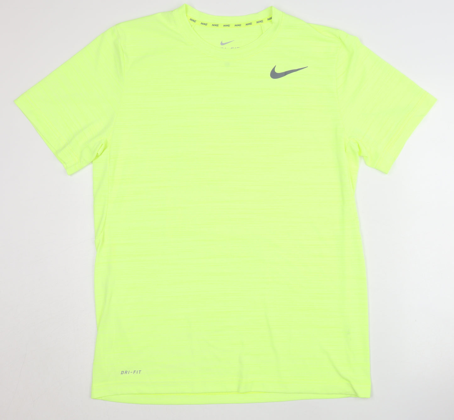 Nike Men's Green Dri-FIT T-Shirt L Gym Running