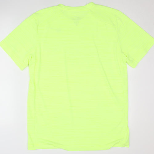Nike Men's Green Dri-FIT T-Shirt L Gym Running