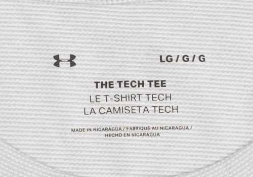 Under Armour Men's Grey Tech T-Shirt, Size L, Sports