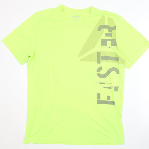 Reebok Men's Green L T-Shirt, Gym & Training