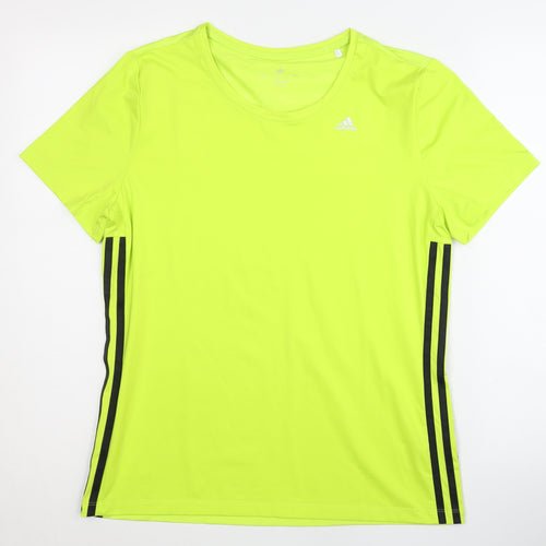 Adidas Women's Green Running T-Shirt, M