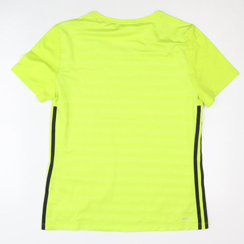 Adidas Women's Green Running T-Shirt, M