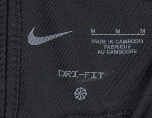 Nike Men's Black Medium T-Shirt, Dri-FIT Athletic