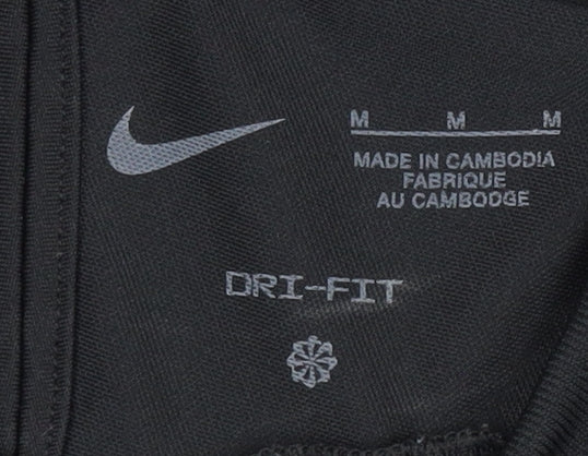 Nike Men's Black Medium T-Shirt, Dri-FIT Athletic